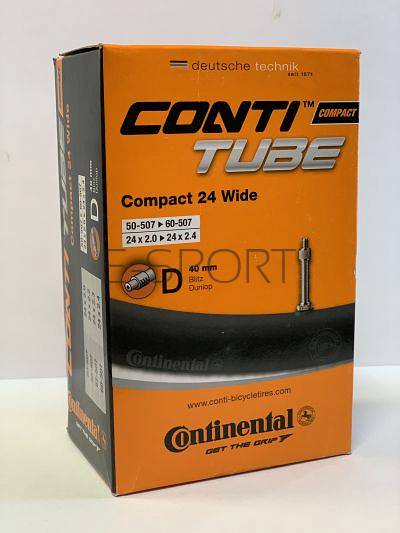 Dętka CONTINENTAL 24x2.0/2.4  Dunlop 40mm Compact 24 Wide