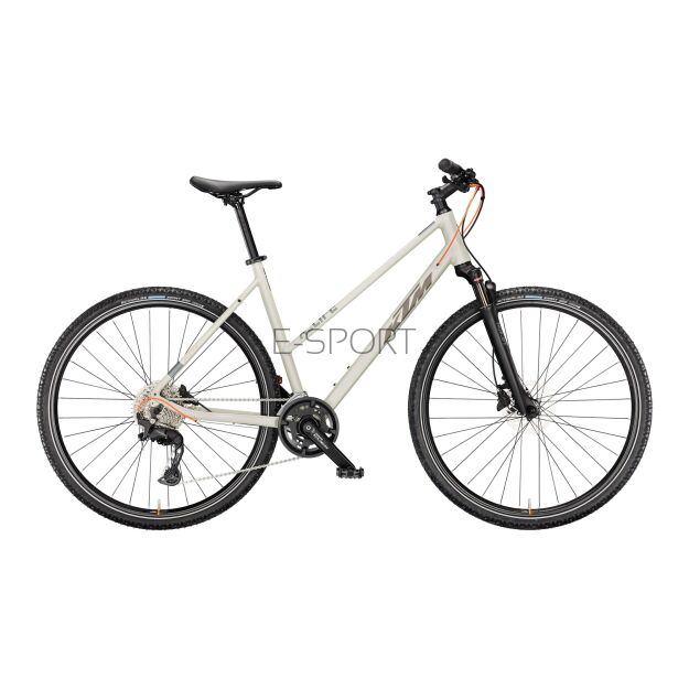 Rower Crossowy KTM X-LIFE ACTION DEW SILVER MATT 2X10 CUES D/46