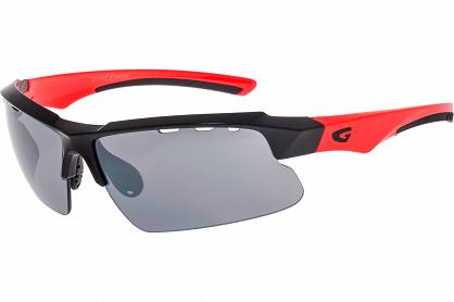 Okulary rowerowe GOG FAUN - czarny/pomarańczowy / wymienne soczewki