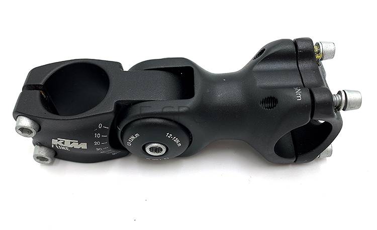 Wspornik kierownicy KTM regulowany czarny alu 31.8mm 110mm