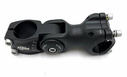 Wspornik kierownicy KTM regulowany czarny alu 31.8mm 110mm