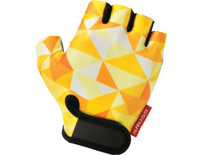 Rękawiczki KROSS BUZZ XS żółte białe