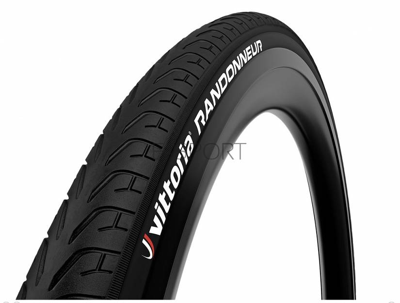 Opona VITTORIA  Randonneur 700x40C, czarna, drutowa, odblask