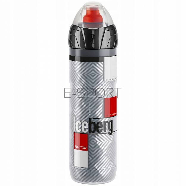 Elite Bidon Termiczny Iceberg 2H Czerwona Grafika 650ml