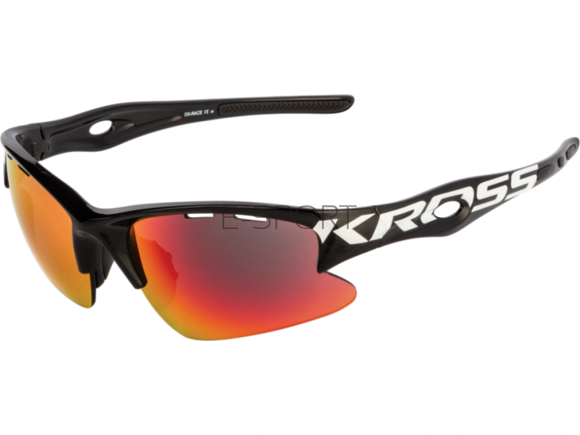 Okulary przeciwsłoneczne czarne  Kross DX-RACE wymienne szkła