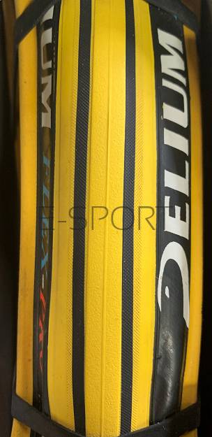 Opona DELIUM 700X23C  szosa zwijka czarno/biała