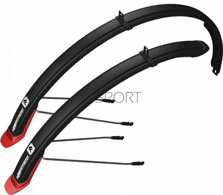 Błotniki klp. KROSS MERLIN śruba czarno czerwony