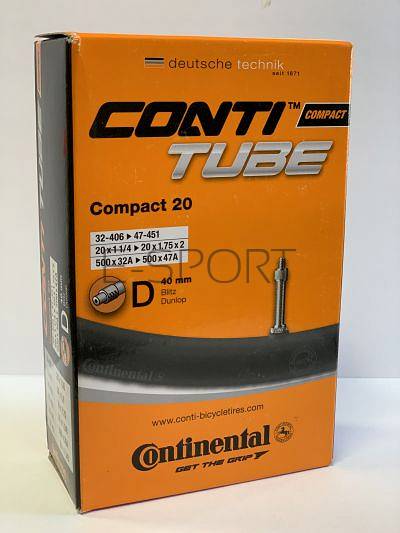 Dętka CONTINENTAL 20x1.75/2.0 Dunlop 34mm